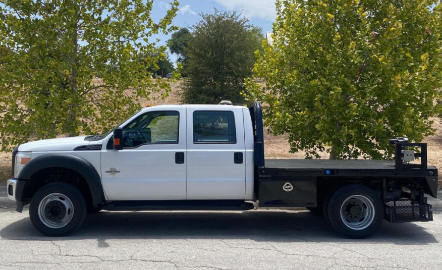 2013 FORD F-550 SUPER DUTY DUALLY FLATBED TRUCK