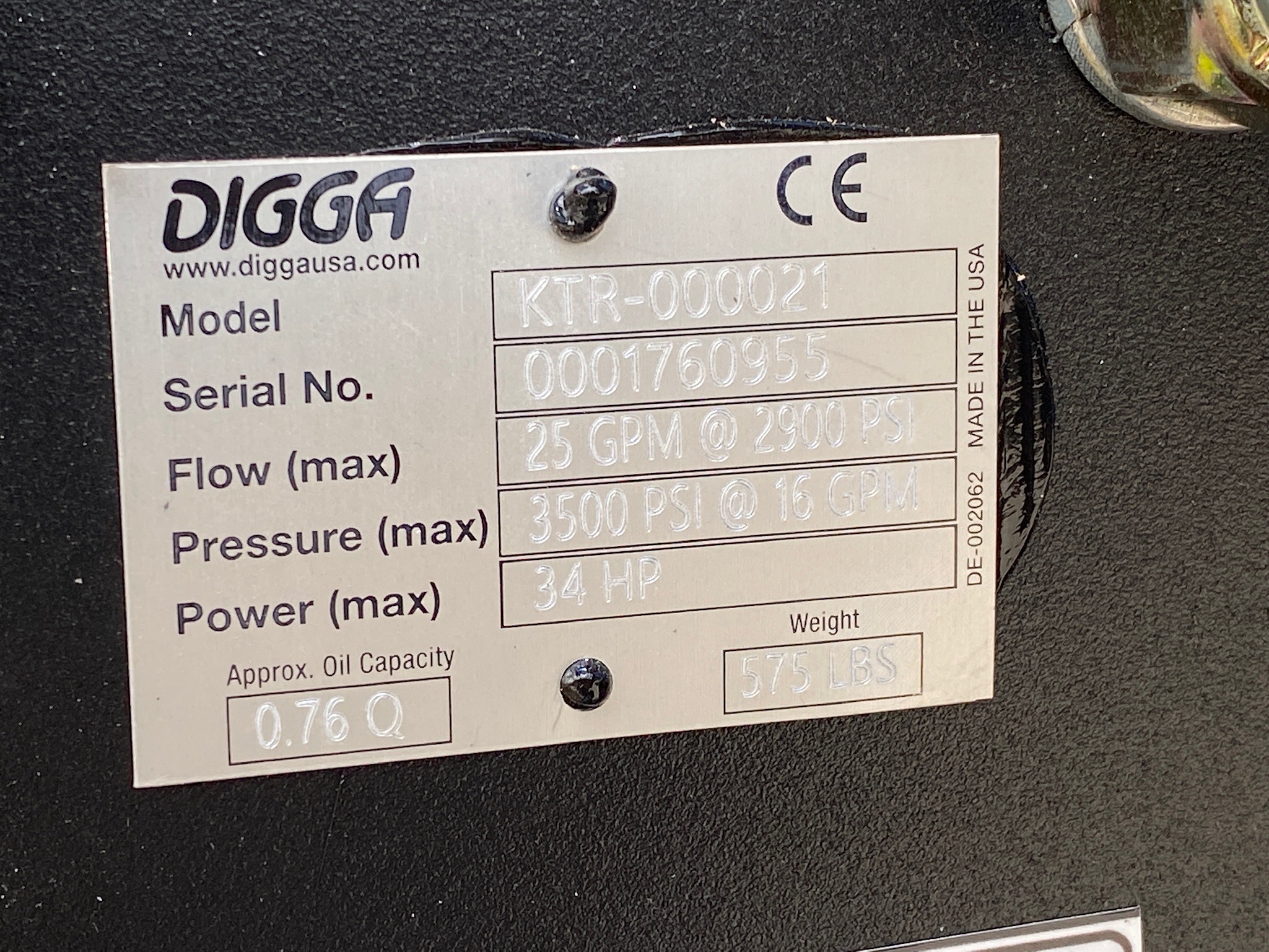 KANGA KTR /  DIGGA MINI BIG FOOT TRENCHER 8 IN COMBO CHAIN