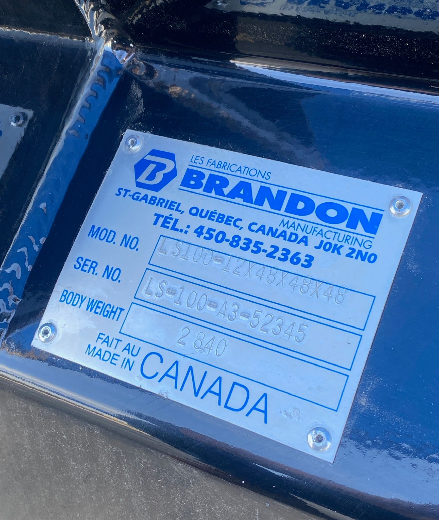 New Brandon MFG Landscape Dump Body